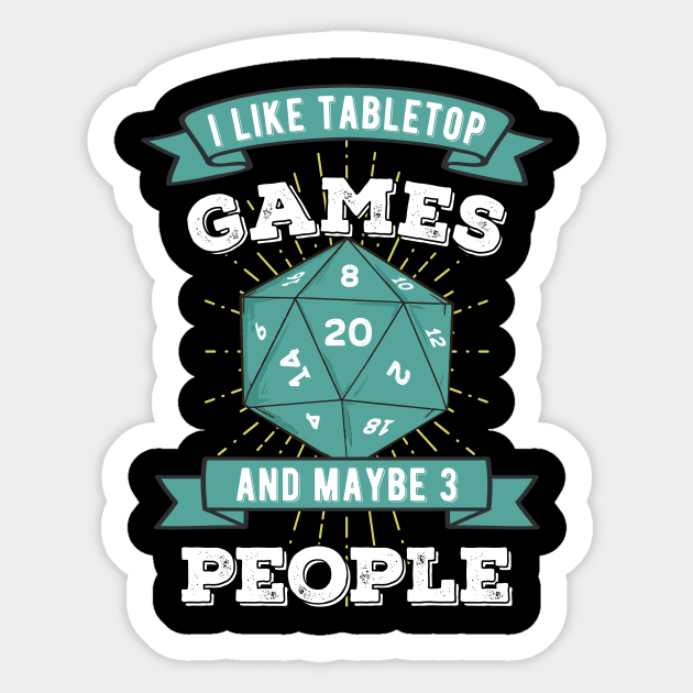 I like Tabletop Role Playing Game DM Dungeon Master RPG Sticker by MGO Design